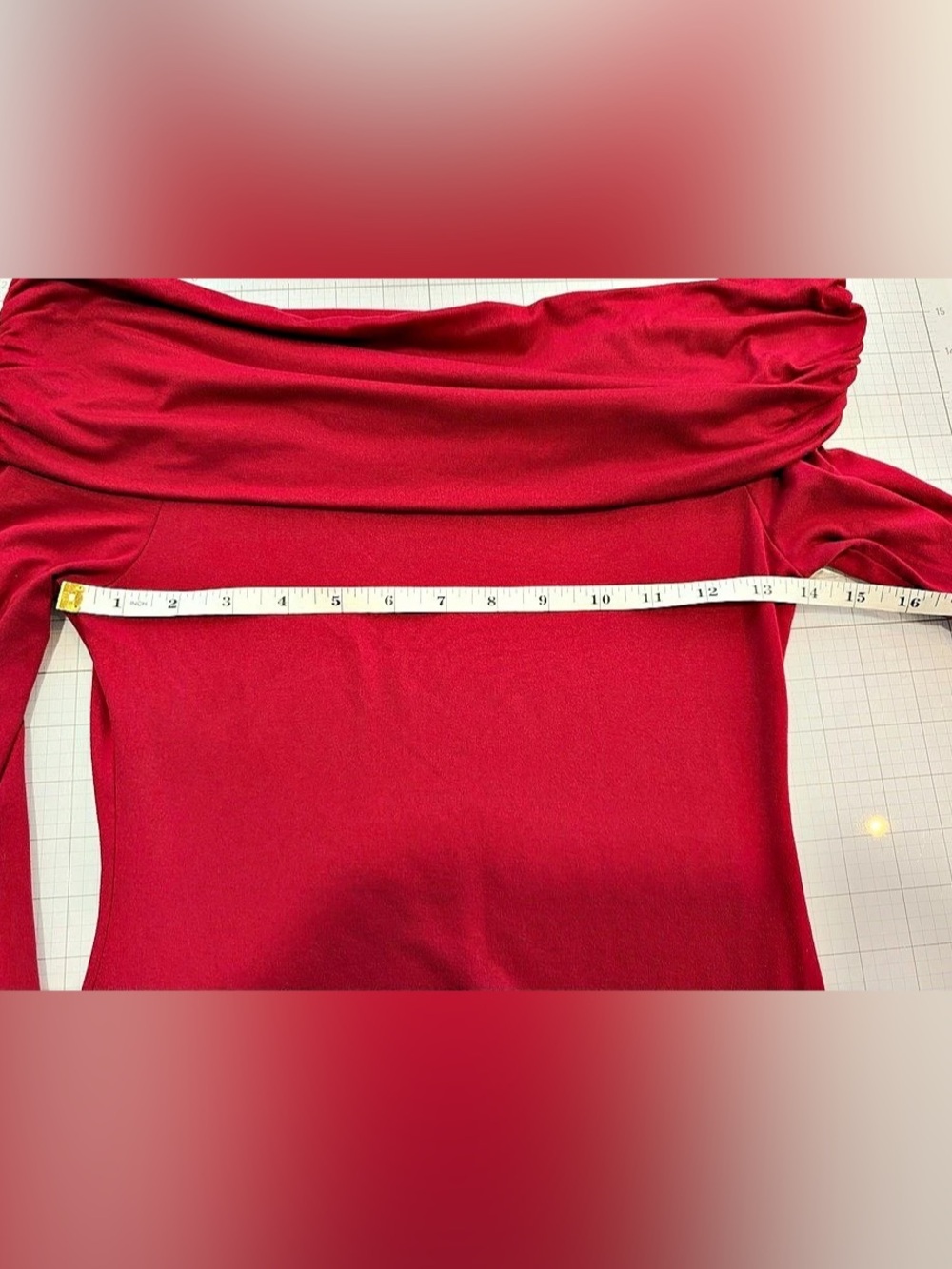 Red Off-Shoulder Mini Dress - Picture 4 of 4